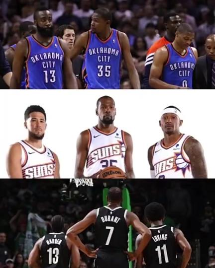 太陽(yáng)三巨頭徹底失??？美媒：杜蘭特的三巨頭球隊(duì)總是一樣的結(jié)局？